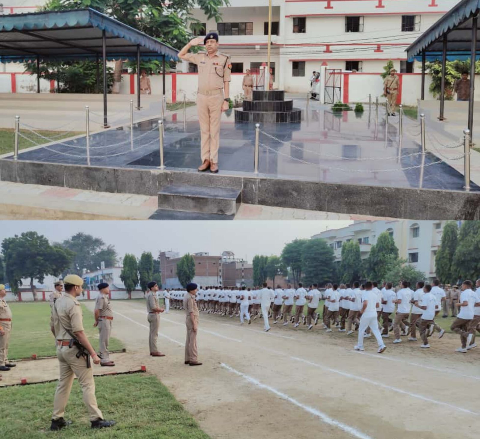 उन्नाव पुलिस लाइन में एसपी जय प्रकाश सिंह ने साप्ताहिक परेड का निरीक्षण किया